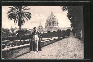 Ansichtskarte Roma Pio X Nel Giardino Vaticano Papst Pius X Im