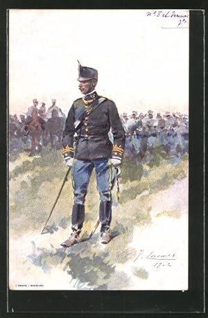 Artista-Postal Spanischer Offizier in Uniform