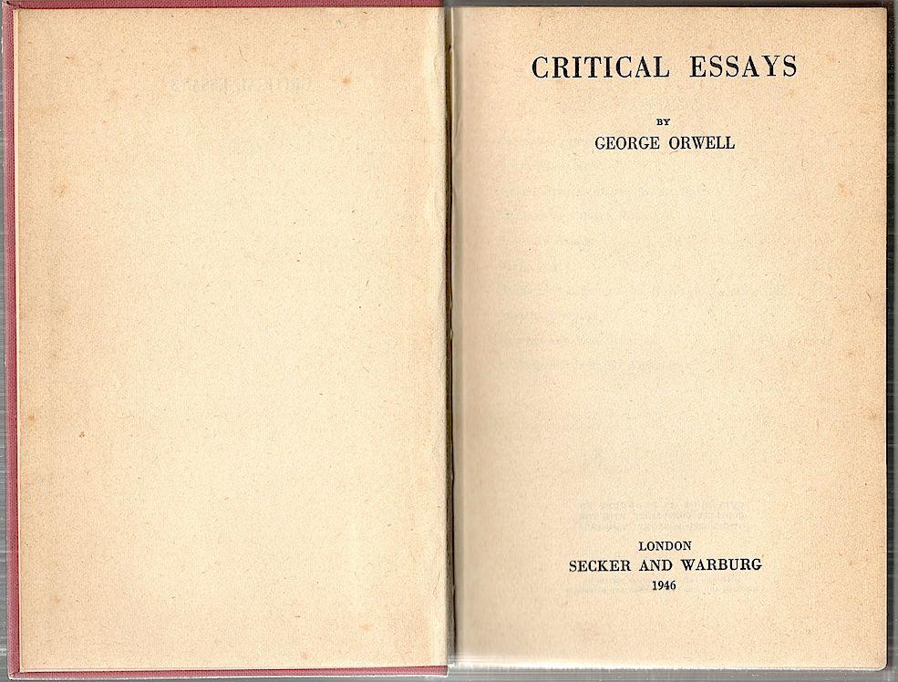 george orwell essays gutenberg