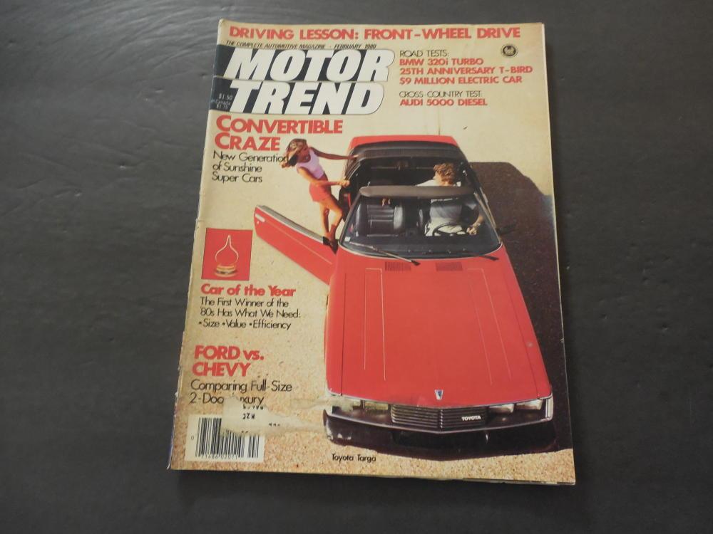 Motor Trend Feb 1980 Toyota Targa Bmw 320i