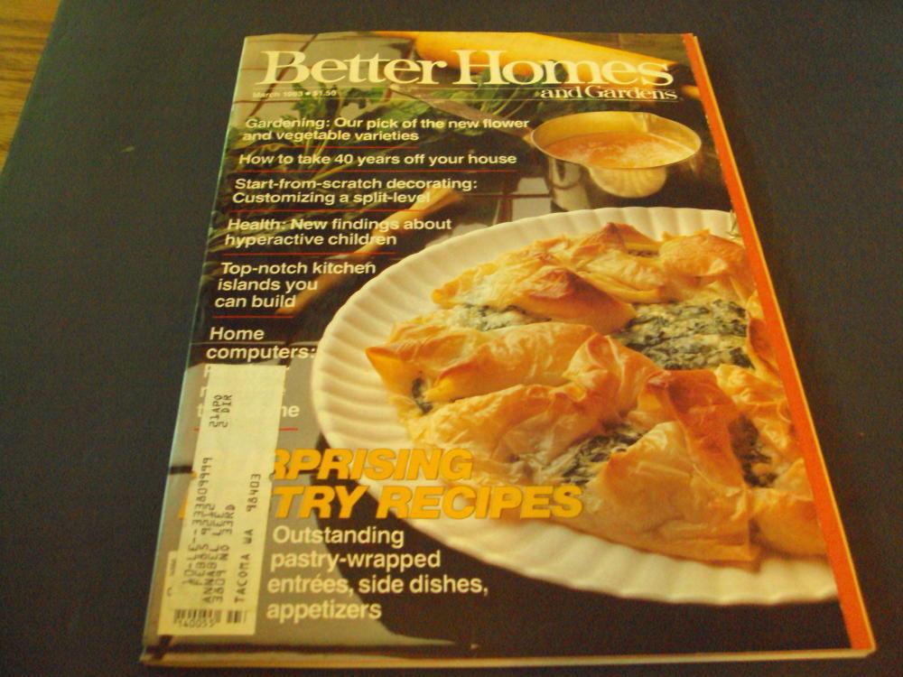 Better Homes And Gardens Mar 1983 Surprising New Recipes To Try