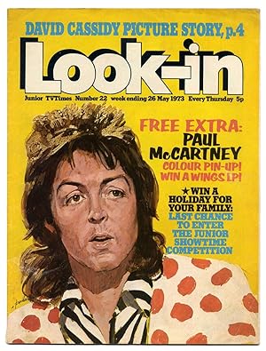 LOOK IN Magazine No 22 26th May 1973 Paul McCartney/Wings pics & poster