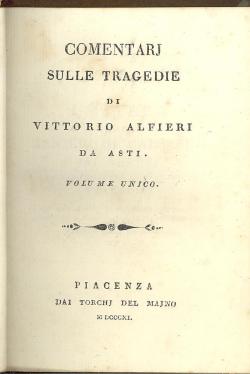 OPERE di Vittorio Alfieri