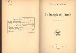 La famegia del santolo : Commedia in tre atti