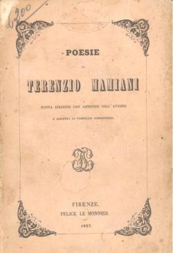 Poesie di Terenzio Mamiani.