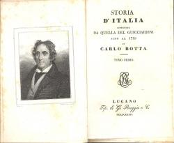 Storia d'Italia continuata da quella del Guicciardini sino al 1789 di Carlo Botta // Storia d'Ita...