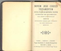 Novum Jesu Christi Testamentum : juxta vulgatae editionis textum clementis 8. auctoritate, cum in...