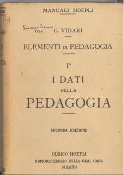 I dati della pedagogia seconda edizione riveduta