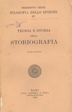 Teoria e storia della storiografia