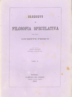 Elementi di filosofia speculativa dell'abate Giuseppe Prisco