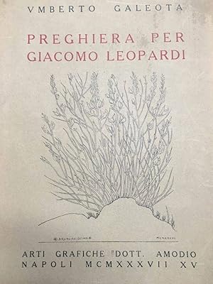Preghiera per Giacomo Leopardi