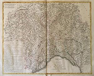 Nouvelle Carte geographique et historique de l'  Italie Feuille troisieme la Savoje divisée en se...