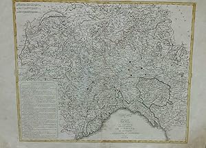 Nouvelle carte Geographique et Historique de l'Italie - La Savoje divisée en ses Departemens Le P...