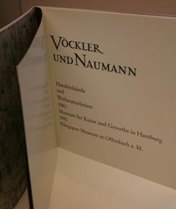 Vöckler und Naumann. Handeinbände und Werkstattarbeiten.