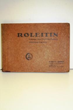 Roleitin. Wirkungsvolle Vorsatz-, Überzugs- und Umschlag-Papiere. Umschlag-Cartons.