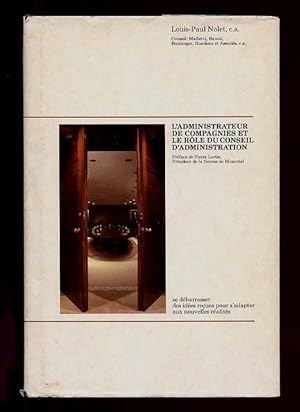 l'Administrateur Des Compagnies et Le Rôle Du Conseil d'Administration