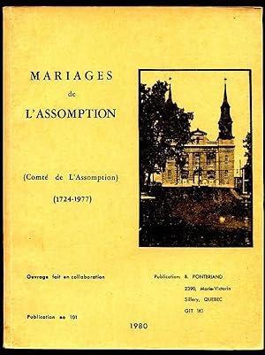 L'Assomption County # 101 Marriages