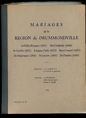 Drummondville County RC Marriages # 69