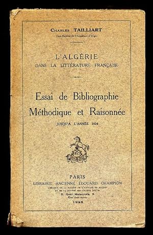 L'Algerie Dans La Littérature Française