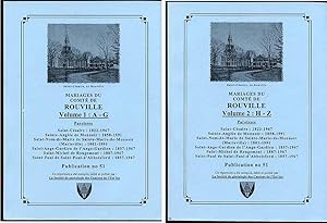 Mariages du comté de Rouville, 6 paroisses (1801-1991) 2vol