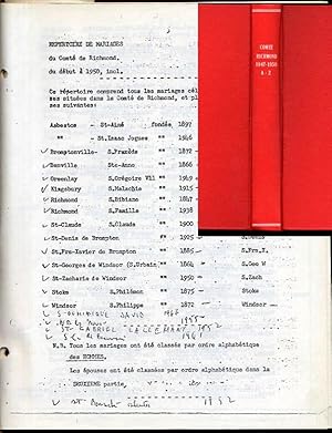 Frontenac County Catholic Marriages 1926 to 1970