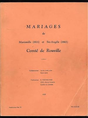 Marriages Mariages Marieville et Ste Angele