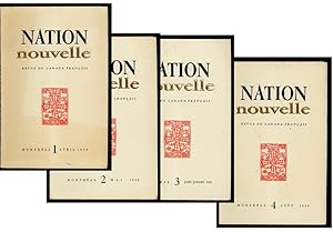 Nation nouvelle. Revue du Canada Français 4 Vol