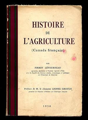 Histoire De L'agriculture (Canada français)