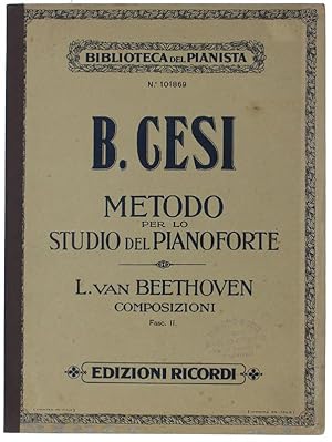Beniamino Cesi Metodo Per lo Studio Del Pianoforte Fascicolo 1° Ricordi
