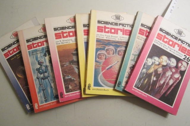 Konvolut Ullstein Schience Fiction Stories, 7 Bände. Band 26, 38, 40, 45, 48, 60, 66. - Roger Dee, Isaac Asimov, Ursula K. LeGuin, Eric Frank Russel u.a.