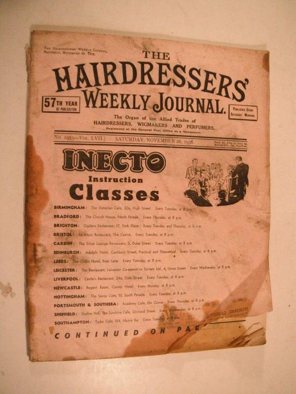 The Hairdressers Weekly Journal Saturday November 26 1938 No