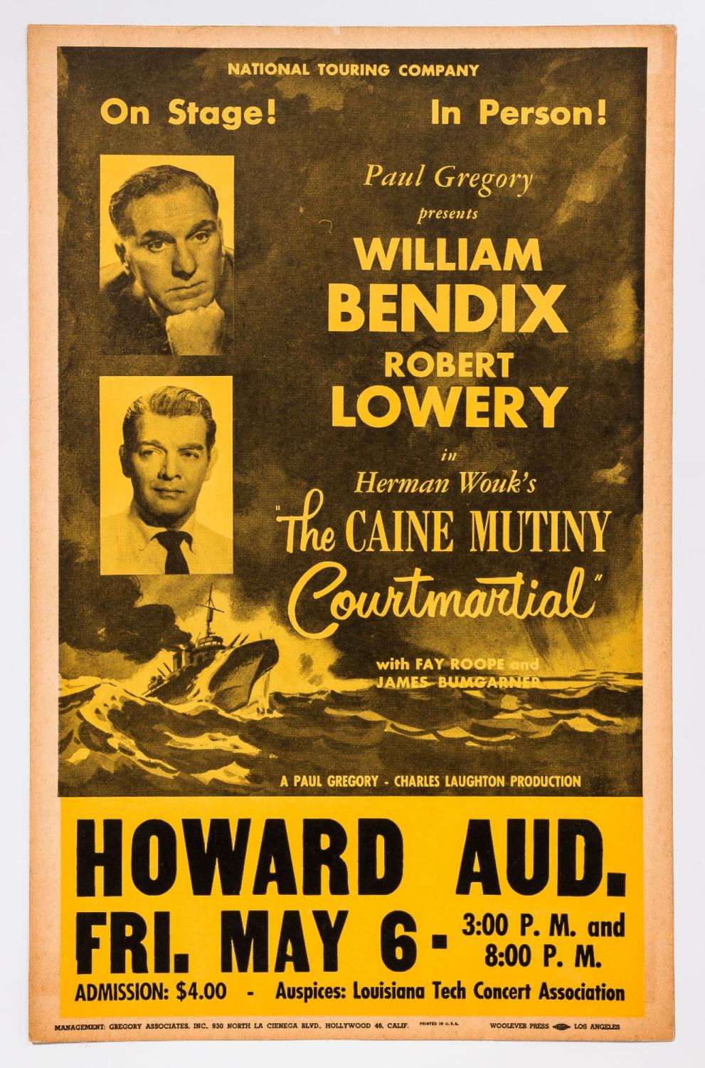 Broadside The Caine Mutiny Courtmartial By Bendix William