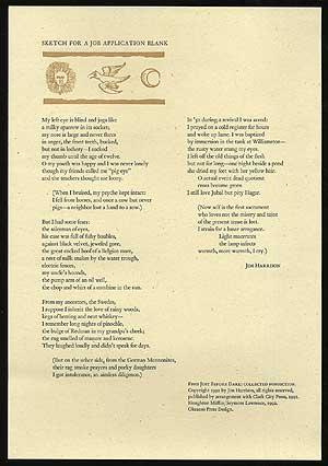 harrison jim sketch job application blank abebooks