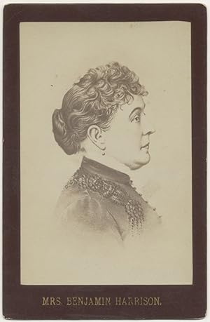 [Cabinet Photograph]: Mrs. Benjamin Harrison