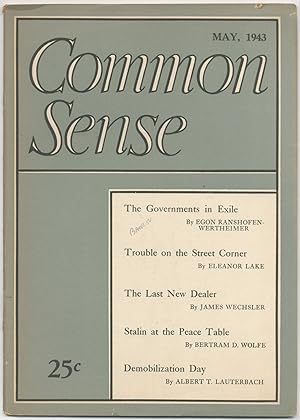 Common Sense - May 1943 (Volume XII, Number 5)