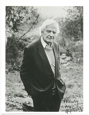 Photograph of Stephen Spender, Inscribed to Marian Seldes, 1994