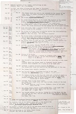 Original Manuscript for the 4th Batman Story