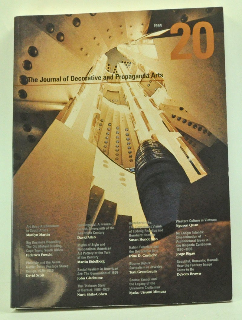The Journal Of Decorative And Propaganda Arts 1875 1945 20 1994