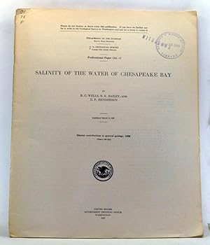 Salinity of the Water of Chesapeake Bay. Shorter contributions to general geology, 1928