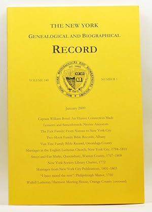 The New York Genealogical and Biographical Record, Volume 140, Number 1 (January 2009)