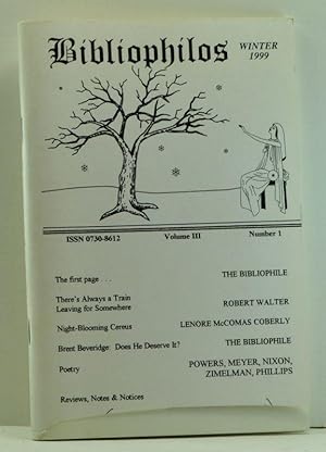 Bibliophilos, Volume 3, Number 1 (Winter 1999)