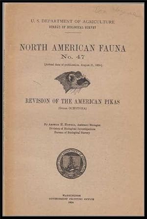 U. S. Department of Agriculture Bureau of Biological Survey, North American Fauna No. 47 (August ...