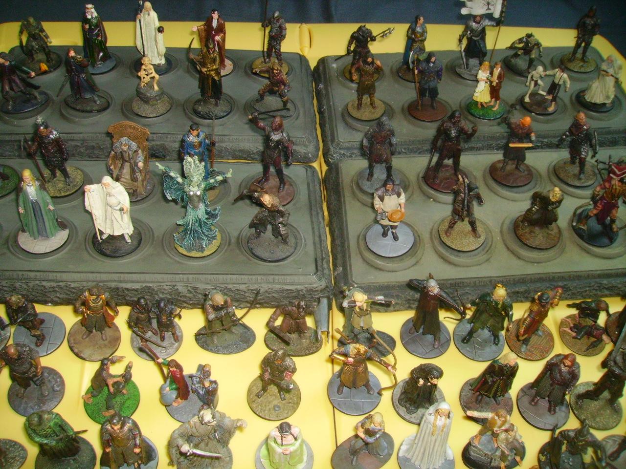 COLLECTION DE 131 FIGURINES SEIGNEUR DES ANNEAUX/LORD OF THE RINGS,46 NEUVES EN BOITES par NEW