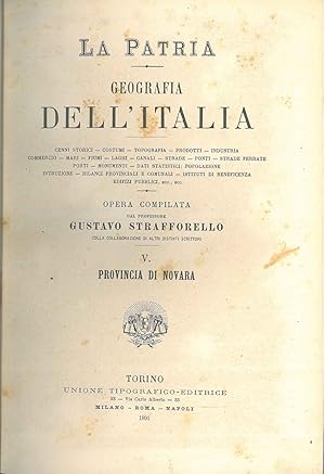 Provincia di Novara. Collana: La Patria. Geografia dell'Italia