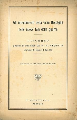 Gli intendimenti della Gran Bretagna nelle nuove fasi della guerra. Discorso pronunciato dal Prim...