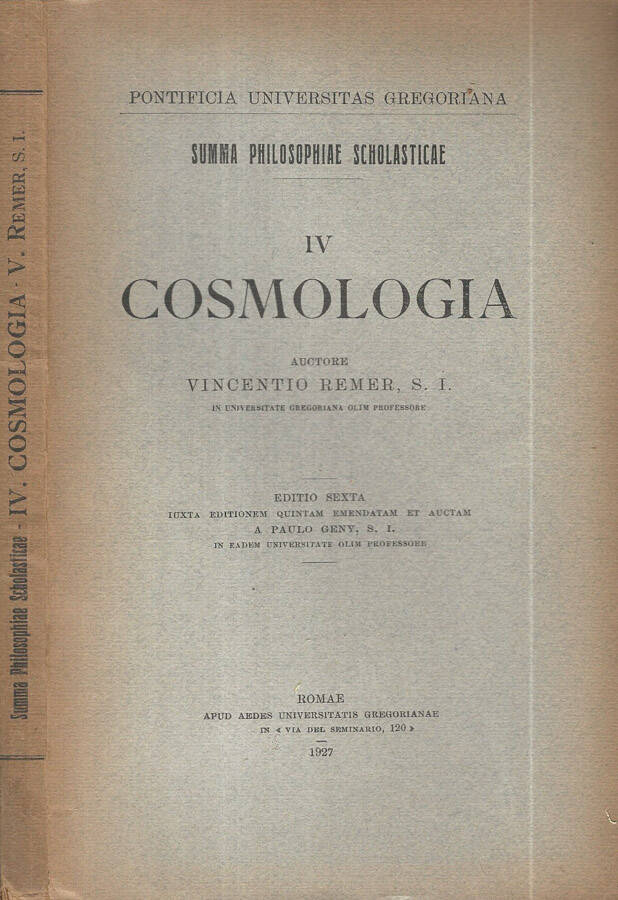 Cosmologia Vol IV