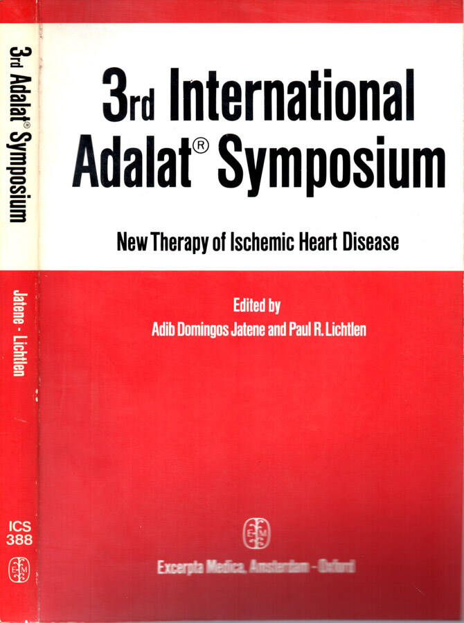 3rd International Adalat Symposium New Therapy of Ischemic Heart Disease - Adib Domingos Jatene - Paul R. Lichtlen