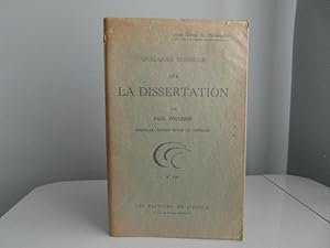 Quelques conseils pour la dissertation