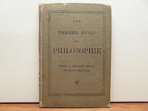 Premières notions de philosophie