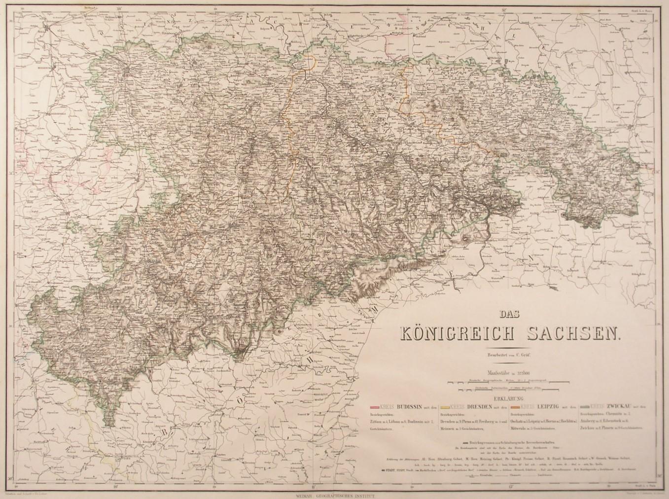 karte koenigreich sachsen - ZVAB